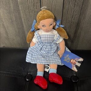 Warner Bros 1998 Dorothy In Rudy Slippers The Wizard Of Oz Plush Stuffed Doll